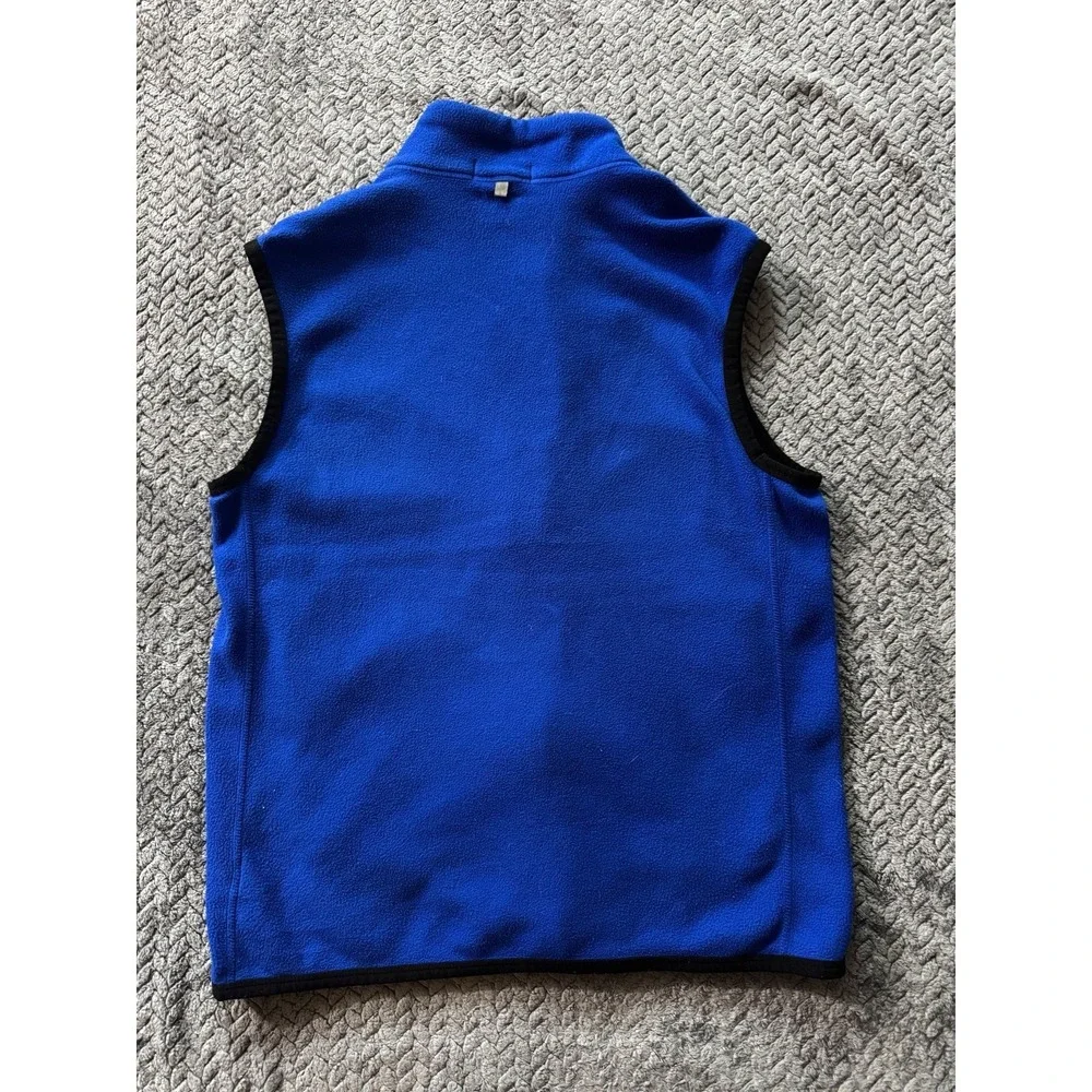 Polo Ralph Lauren Men's Performance Blue Fleece Full Zip Vest Black Pony‎ Sz M